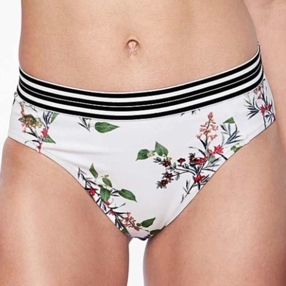 Athleta Gold Coast Floral Banded Bikini Bottom